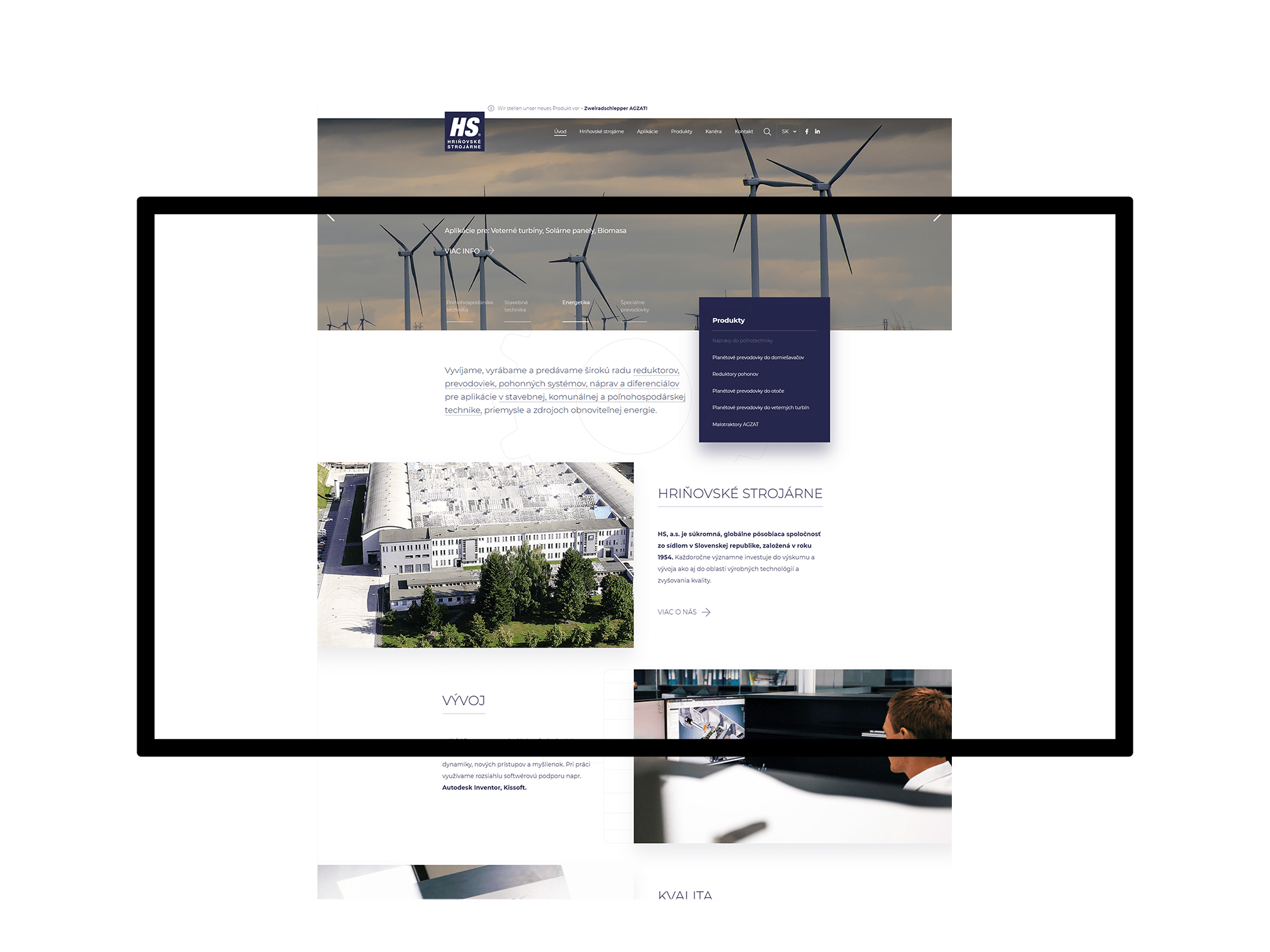 Hrinovske strojarne Web